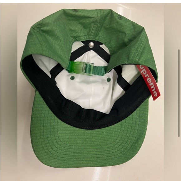 SUPREME Faded Ripstop 6 Panel Green Cap - Picture 2 of 3